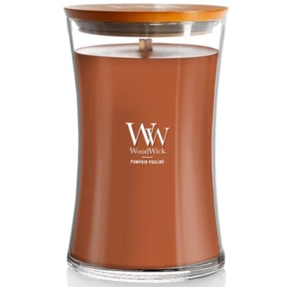 New Pumpkin Praline Woodwick Medium Candle